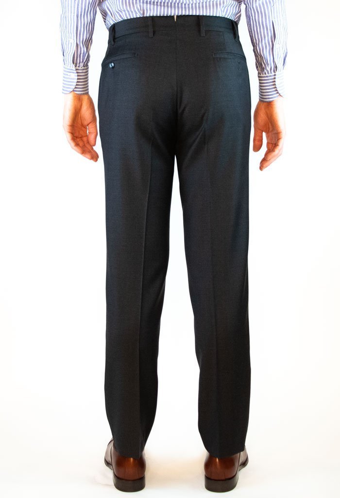 Rushbury Mens Dress Pants Charcoal Back