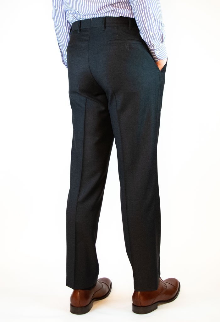 Rushbury Mens Dress Pants Charcoal Backview