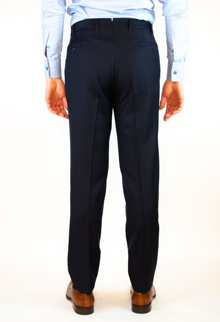 Rushbury Mens Dress Pants Navy Back