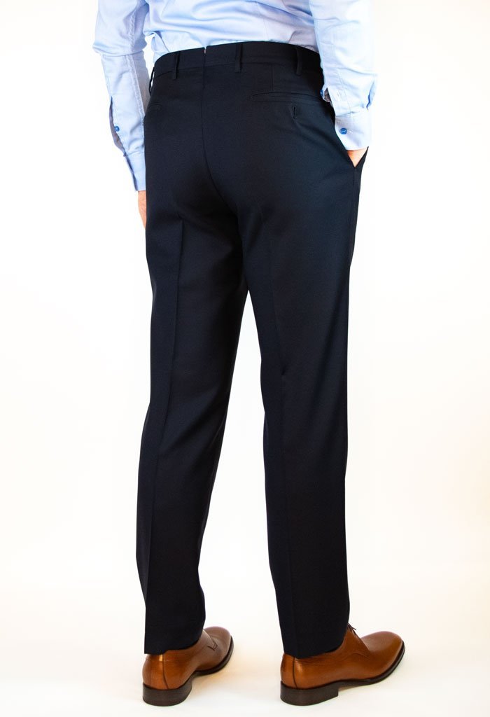 Rushbury Mens Dress Pants Navy Backview